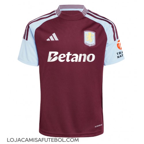 Camisa de Futebol Aston Villa Equipamento Principal 2024-25 Manga Curta